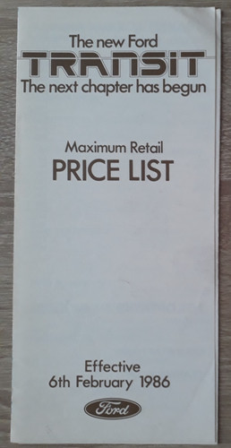 Ford transit range - ford,
