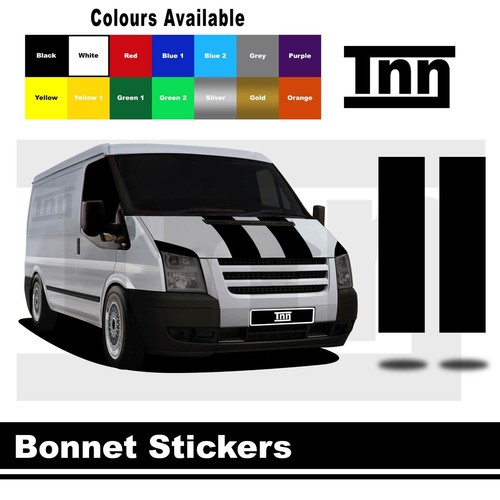 Bonnet stripe stickers vinyl - bonnet,