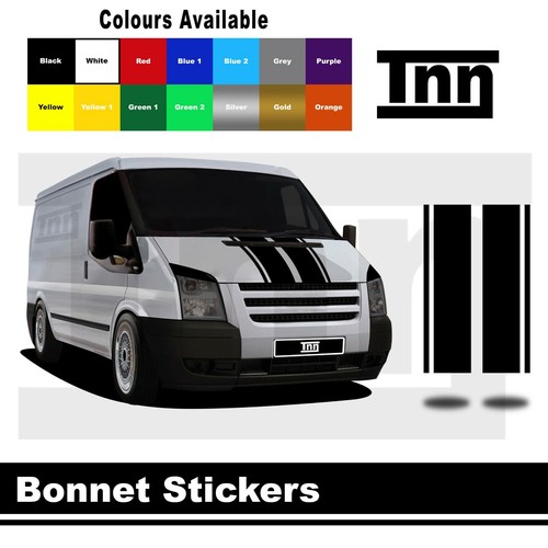 Bonnet stripe stickers vinyl - bonnet,
