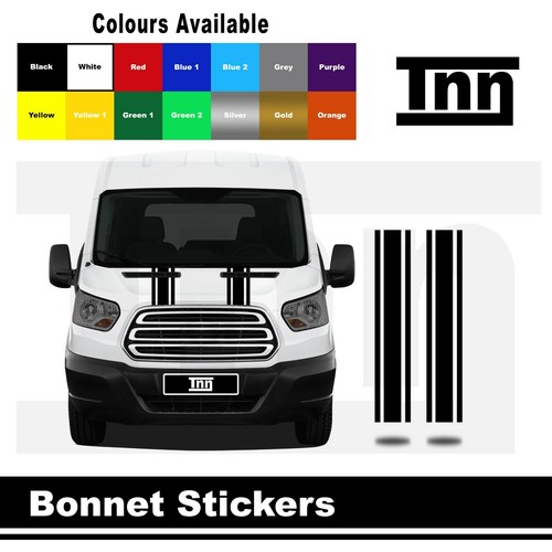Bonnet stripe stickers - stripe, vinyl